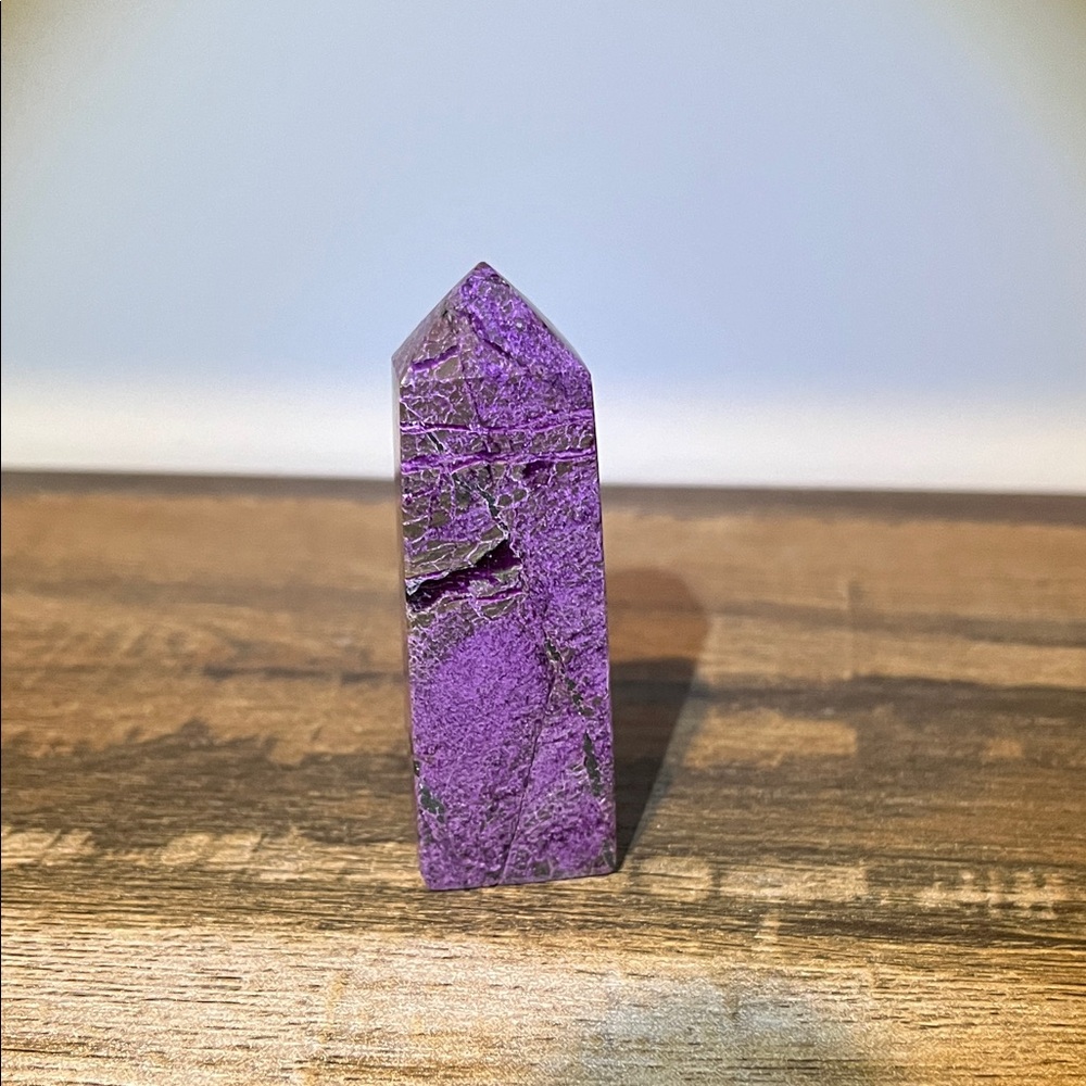 Purple Stichtite Crystal Tower